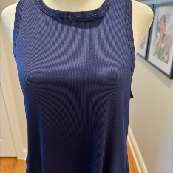 Apana Workout Ribbed Blue Tank Top - Picture 3 of 11